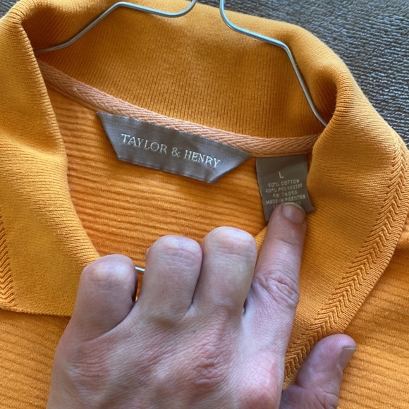 Orange polo L - Picture 2 of 2